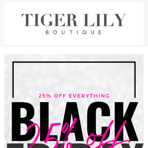 BLACK FRIDAY IS HERE! 🖤