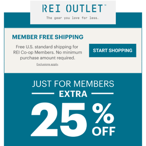 Members: Save an Extra 25% on 5 Great Brands