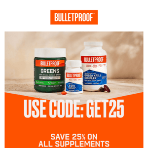 25% Off Supplements