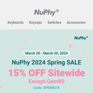Enjoy 15% OFF in Our Spring Sale!