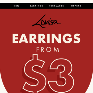 SALE ALERT: Earrings from $3