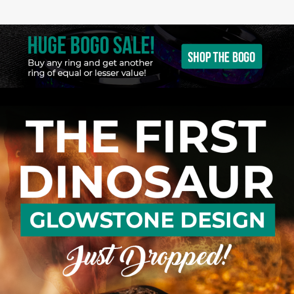 NEW: Dinosaur Bone Glowstone Ring