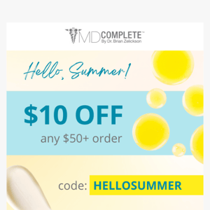 Hello, Summer! $10 OFF just for you 😎