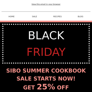 Get 25% off SIBO Summer Cookbook