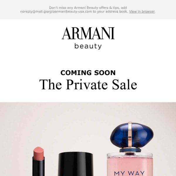 Coming Soon: The Private Sale