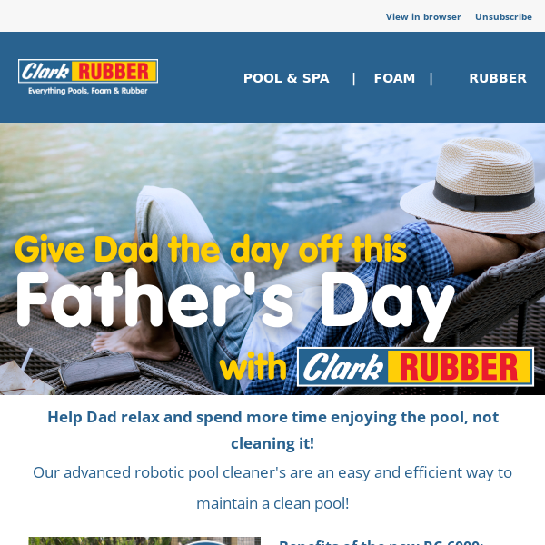 🎁 Give Your Dad the Day Off This Father's Day with Clark Rubber