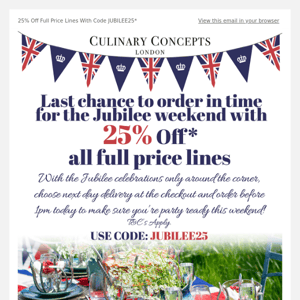 Last Chance For Pre-Jubilee Delivery!