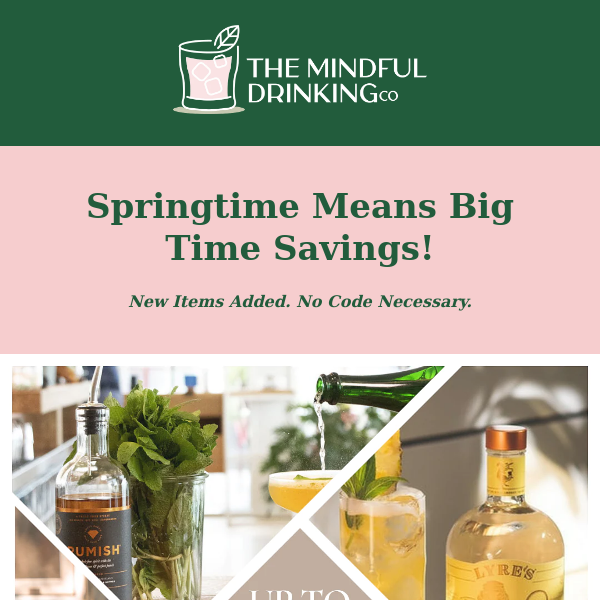 The Mindful Drinking Co, Shop Our Spring Sale!