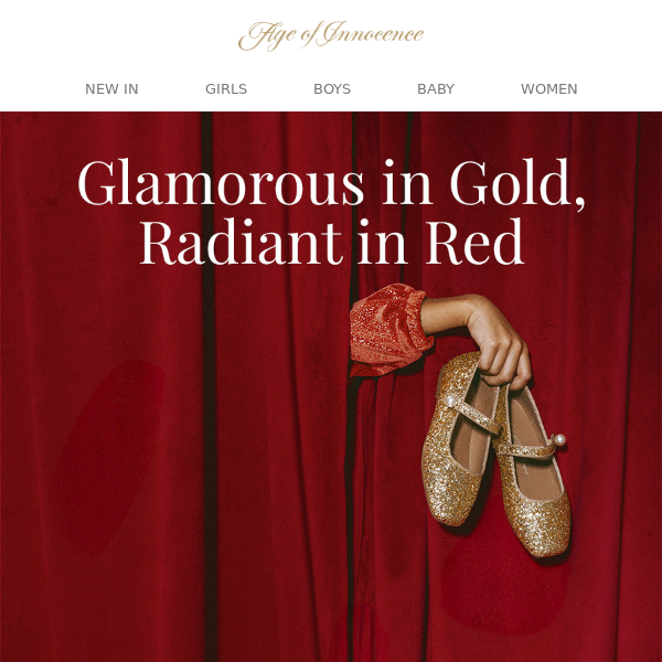 Glamorous in Gold, Radiant in Red