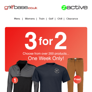 Don't miss out 3 for 2 offer this week!