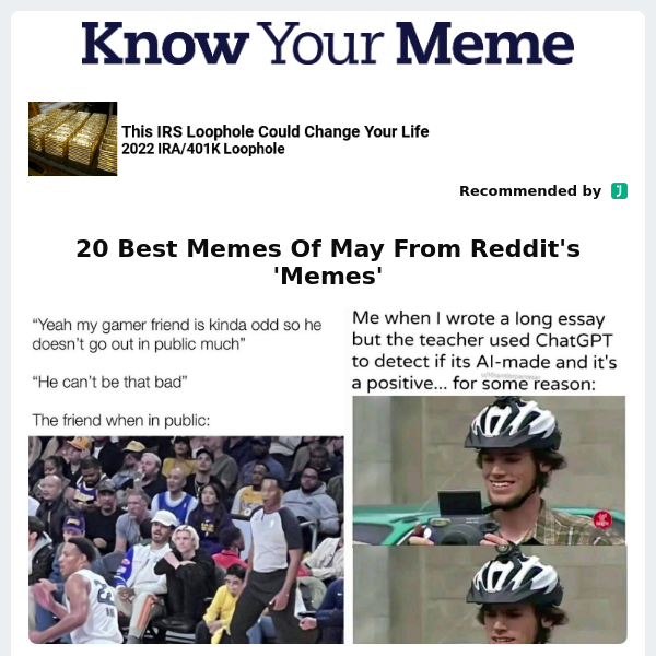 20 Best Memes Of May From Reddit's 'Memes'