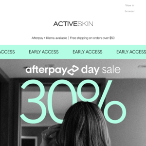 Early Access | Afterpay Day Sale starts now! 😍