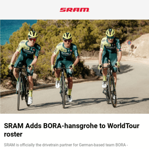 SRAM partners with BORA-hansgrohe