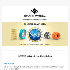 INVEST in Shark Wheel is LIVE