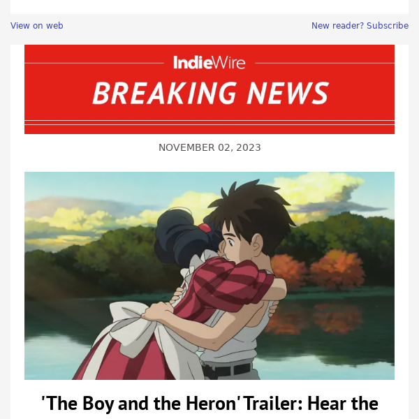 The Best Anime to Watch This November – IndieWire