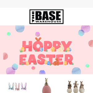 Hop into the Base Warehouse: Easter essentials await! 🌼