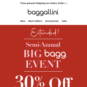 Extended 🎉 30% off EVERYTHING Big Bagg Sale