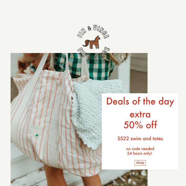 Deals of the day: SS22 swim extra 50% off! 📢