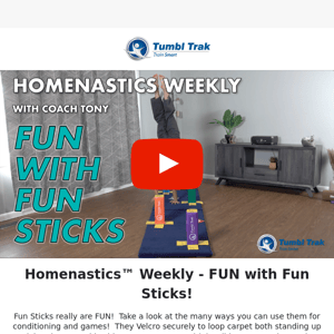 [Homenastics™ Weekly] FUN with Fun Sticks! 😜