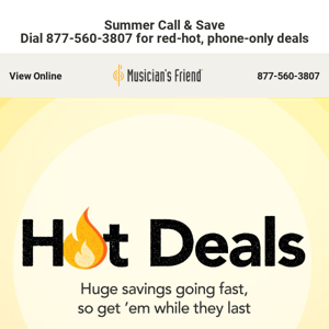 When the weather gets hot, the deals get hotter