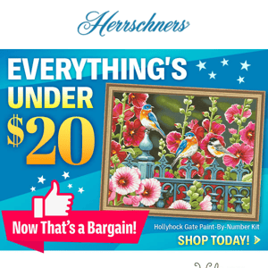 Time is running out—Craft Bargains all under $20!