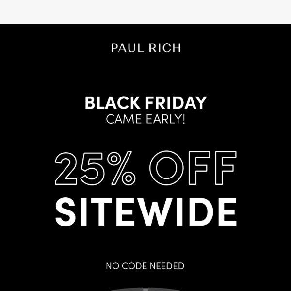 🚨 25% off everything