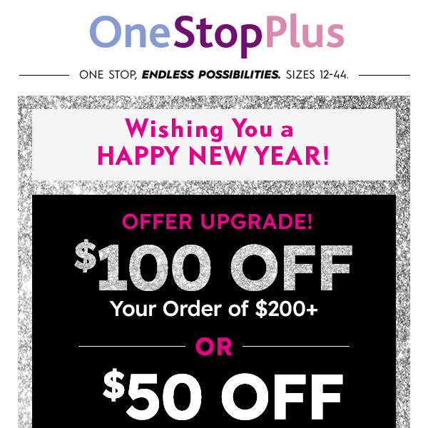 **Don’t forget** your $100 credit expires tonight