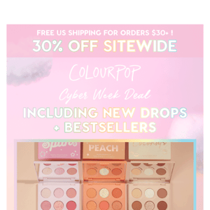 ✨ BFD: 30% off sitewide! ✨