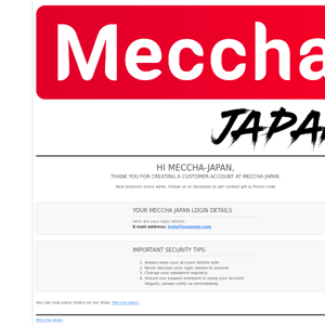 [Meccha Japan] Welcome!
