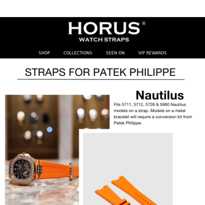 New Addition To Our Collection: Straps for Patek Nautilus