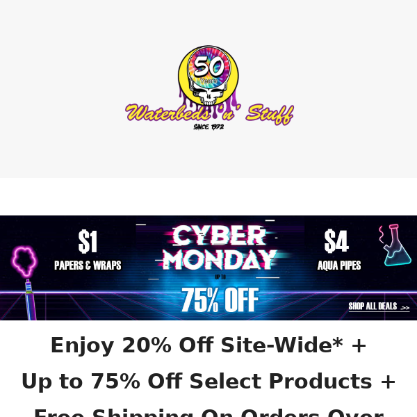 Puff, Click & Shop up to 75% Off: Cyber Monday