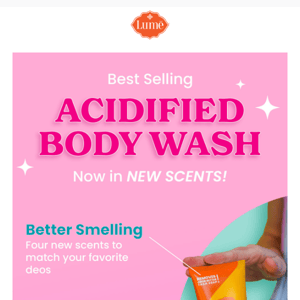 NEW Body Wash scents!