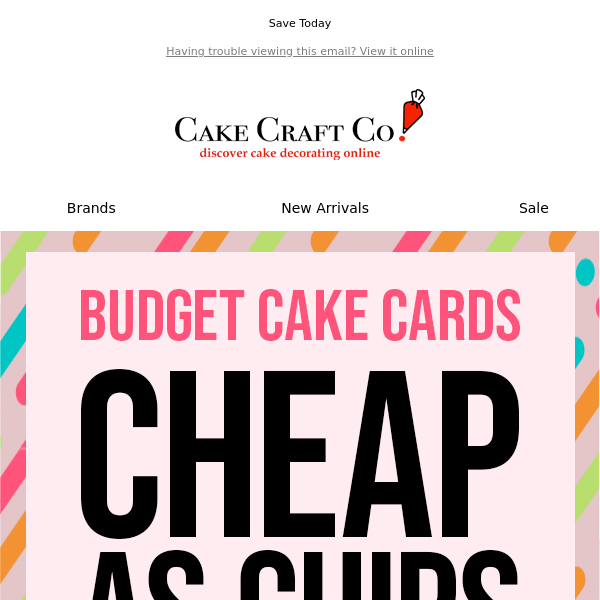 Value Value Value! New Budget Eco Cake Cards 🤑