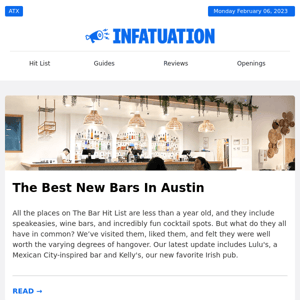 Meet The 10 Hottest New Bars In Austin