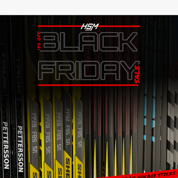 Unbelievable deals on hockey sticks this Black Friday🖤