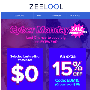 Wow, Extended! Don't miss Cyber Monday sale!