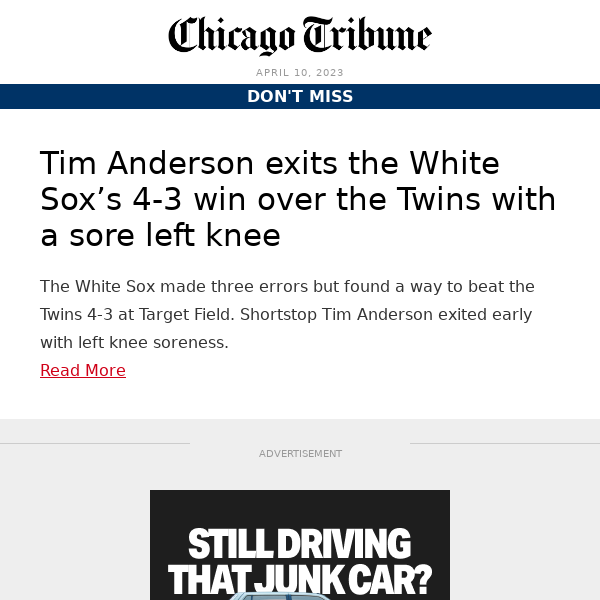 Tim Anderson injured in White Sox win