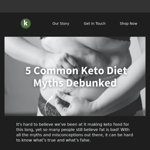 5 keto myths debunked 💡