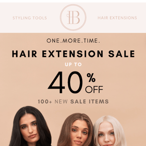 ⏰ Last Chance: 40% OFF Hair Sale