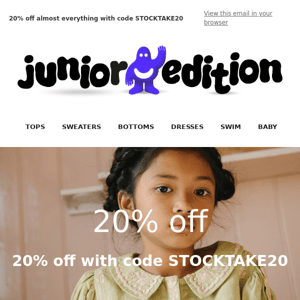 ⚡20% off almost everything for 48 hours