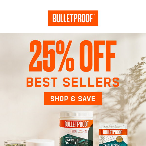 All Best Sellers Are 25% Off!