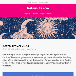 🔮 Astro travel: a destination for every star sign
