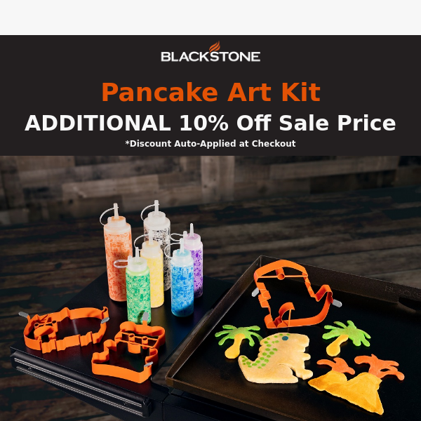 Pancake Art Kit Price Drop & Addititional 10% Off - Blackstone Products