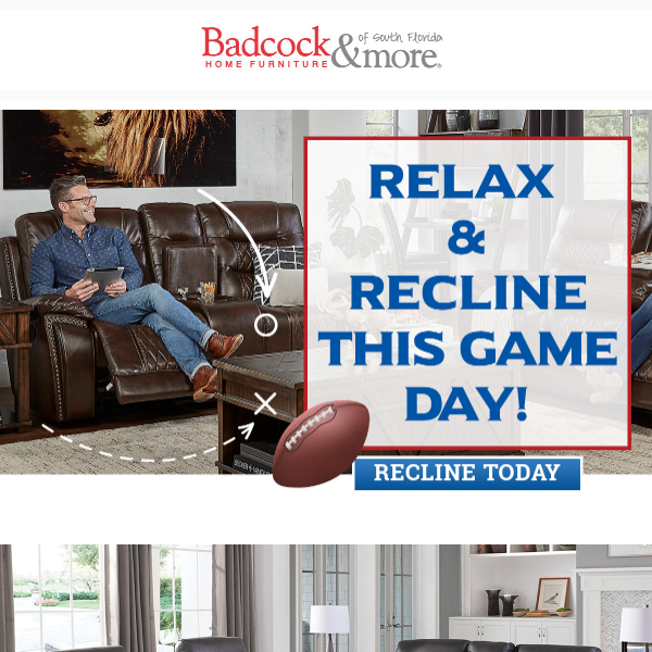 Relax & Recline This Game Day! 🏈🏈