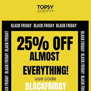 😱😱 DOUBLE DEALS!! 25% OFF & A DEAL OF THE DAY!Topsy Curvy⚡⚡