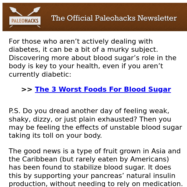 The 3 WORST foods for blood sugar
