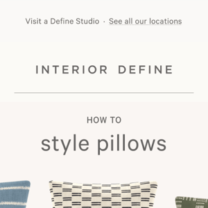 How to mix and match pillows