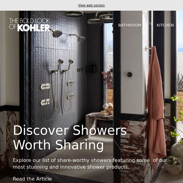 Discover Showers Worth Sharing