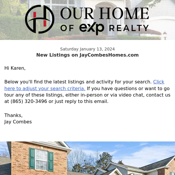 New Property Listings on JayCombesHomes.com