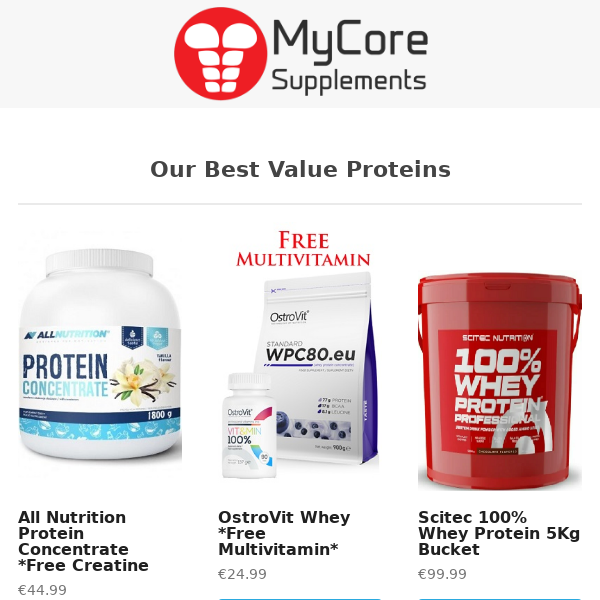 Our Best Value Proteins